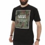 Camiseta de Manga Corta Hombre Vans Camo Check Boxe-B Negro