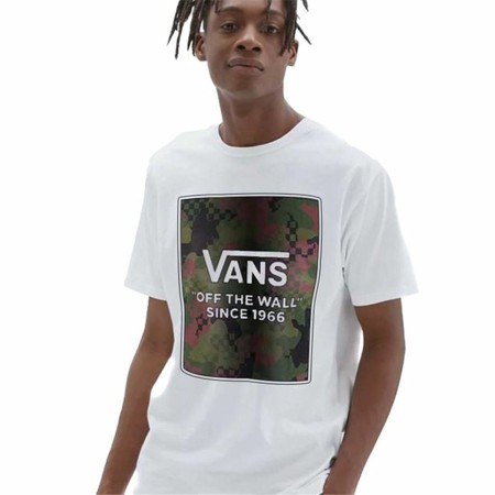 T-shirt à manches courtes homme Vans Camo Check Boxe-B Blanc