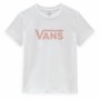 Camiseta de Manga Corta Mujer Vans Drop Blanco