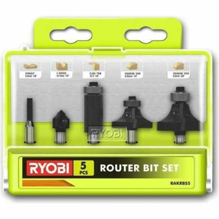 Set de Fresas para Taladro Ryobi RAKRBS5 5 Piezas Ø 6 mm