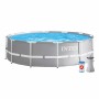 Piscine Démontable Intex Prism Frame 6503 l Ronde Épurateur de Piscine (366 x 76 cm)