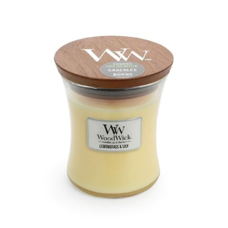 Bougie Parfumée Woodwick Lemongrass & Lily 275 g