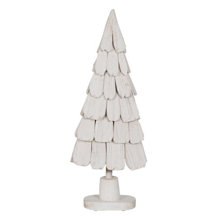 Árbol de Navidad Blanco Madera de Paulonia 38 x 20 x 100 cm