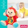 Peluche con Sonido Winfun Mono 18 x 20,5 x 12,5 cm (6 Unidades)