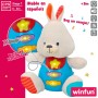 Peluche con Sonido Winfun Conejo 17 x 17,5 x 10 cm (6 Unidades)