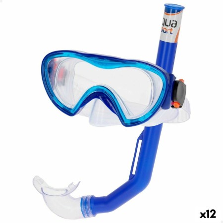 Masque de Plongée avec Tube AquaSport Enfant (12 Unités)