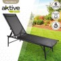 Tumbona Aktive Gris 180 x 35 x 49 cm (2 Unidades)