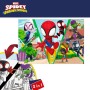 Puzzle Enfant Spidey Double face 50 x 35 cm 24 Pièces (12 Unités)