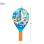 Raquettes de Plage avec Balle Aktive Requin 19,5 x 38 cm (24 Unités)