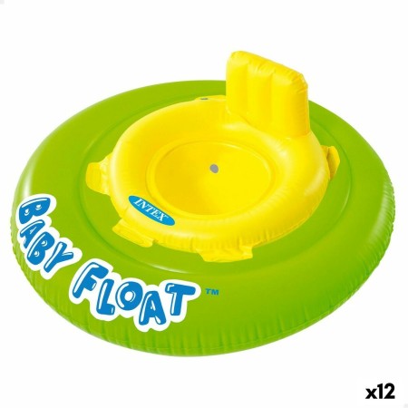 Flotador de bebé Intex Amarillo Verde Ø 76 cm (12 Unidades)