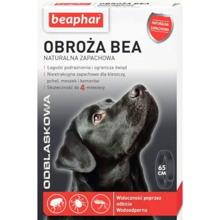 Collar para Perro Beaphar 65 cm Pulgas y garrapatas Negro Gris oscuro