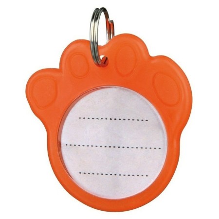 Plaque d'identification pour collier Trixie 2277 Orange 3,5 cm
