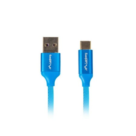 Cable USB A a USB C Lanberg CA-USBO-22CU-0018-BL Quick Charge 3.0 Azul 1,8 m