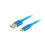 Cable USB A a USB C Lanberg CA-USBO-22CU-0018-BL Quick Charge 3.0 Azul 1,8 m