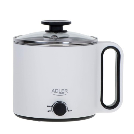 Arrocera Adler AD 6417 Blanco Negro Acero Metal Acero Inoxidable Plástico 900 W 1,9 L