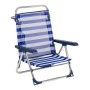 Chaise de Plage Alco 1 Aluminium Multiposition Pliable Multicouleur (79,5 x 59,5 x 56 cm) (Reconditionné B)