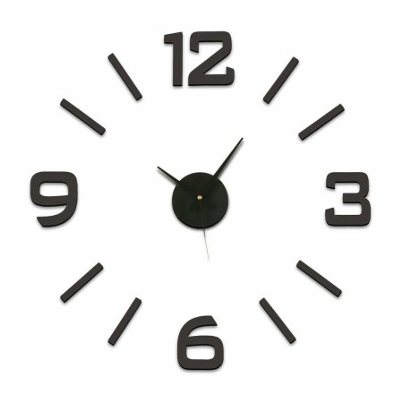 Horloge Murale Versa Autocollant Noir