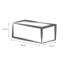 Cache-pot EDA Anthracite Plastique Rectangulaire 99 x 39 x 43 cm (Reconditionné C)