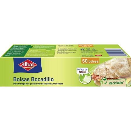 Bolsas Albal Portabocadillos 50 Unidades