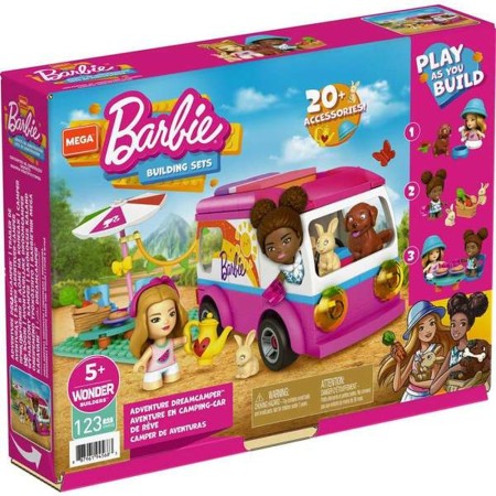 Set de construction Barbie: Adventure Dreamcamper Mattel (123 pcs)