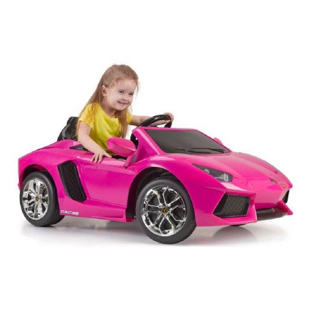 Voiture électrique pour enfants Lamborghini Aventador Feber Batterie 6 V Rose (126 x 68 x 50 cm)