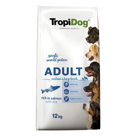 Nourriture Tropi Dog Adulte Saumon Riz 12 kg