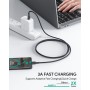 Cable USB-C Aukey CB-CD37 4 Unidades Negro 3 m