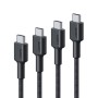 Cable USB-C Aukey CB-CD37 4 Unidades Negro 3 m