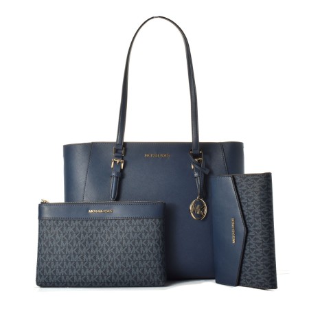 Bolso Mujer Michael Kors CHARLOTTE Azul 34 x 27 x 11 cm