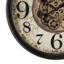 Horloge Murale Noir Crème Verre Fer 66 x 9,5 x 66 cm (3 Unités)