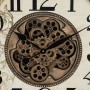 Horloge Murale Noir Crème Verre Fer 66 x 9,5 x 66 cm (3 Unités)
