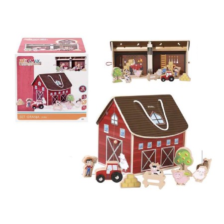 Ferme avec animaux Bois (10 pcs)