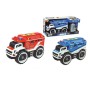 Camion Jugatoys Sapeur-pompier Police Lumières 2 Unités avec son (16 x 11,8 x 25 cm)