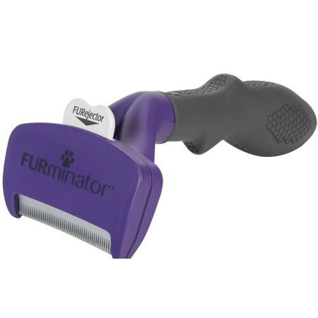 Cepillo Furminator FUR151357 Gato Grande Negro Violeta