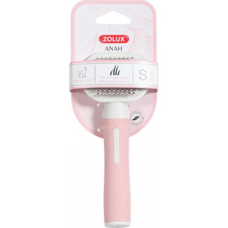 Brosse Zolux 550002 Chat Petit Doux Multicouleur Rose Acier Plastique