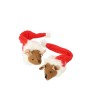 Jouet pour chats Dingo 21338 Souris Noël Blanc Rouge