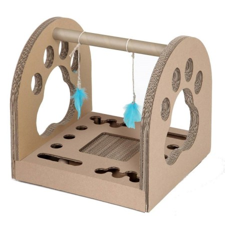 Grattoir pour Chats Carton+Pets Fun Park Carton Bronze