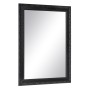 Miroir mural Noir Bois Verre 72,5 x 3 x 93 cm