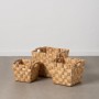 Lot de paniers Beige Fibre naturelle 40 x 40 x 35 cm (3 Unités)