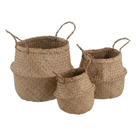 Lot de paniers Naturel Fibre naturelle 30 x 30 x 38 cm (3 Pièces)