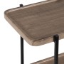 Console Noir Naturel Fer Bois MDF 120 x 30 x 70 cm