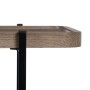 Console Noir Naturel Fer Bois MDF 120 x 30 x 70 cm