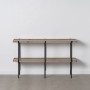 Console Noir Naturel Fer Bois MDF 120 x 30 x 70 cm