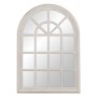 Miroir mural Blanc Verre Bois de paulownia Fenêtre 73,7 x 3,6 x 104 cm