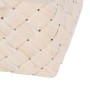 Set de basket Blanc Bois Tissu 39,5 x 30 x 24 cm (3 Unités)