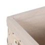 Set de basket Blanc Bois Tissu 39,5 x 30 x 24 cm (3 Unités)