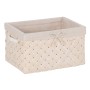 Set de basket Blanc Bois Tissu 39,5 x 30 x 24 cm (3 Unités)