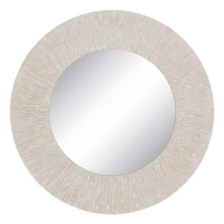 Miroir mural Blanc Bois 90 x 2 x 90 cm