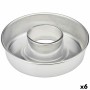 Moule à pâtisserie VR Aluminium Argenté Ø 25 cm (6 Unités)