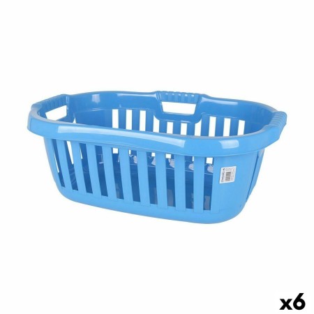 Panier à linge Tontarelli Hipster Bleu 50 L 66 x 44 x 25 cm (6 Unités)